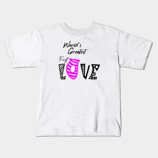 World's greatest first love , girlfriend holiday , girlfriend Kids T-Shirt